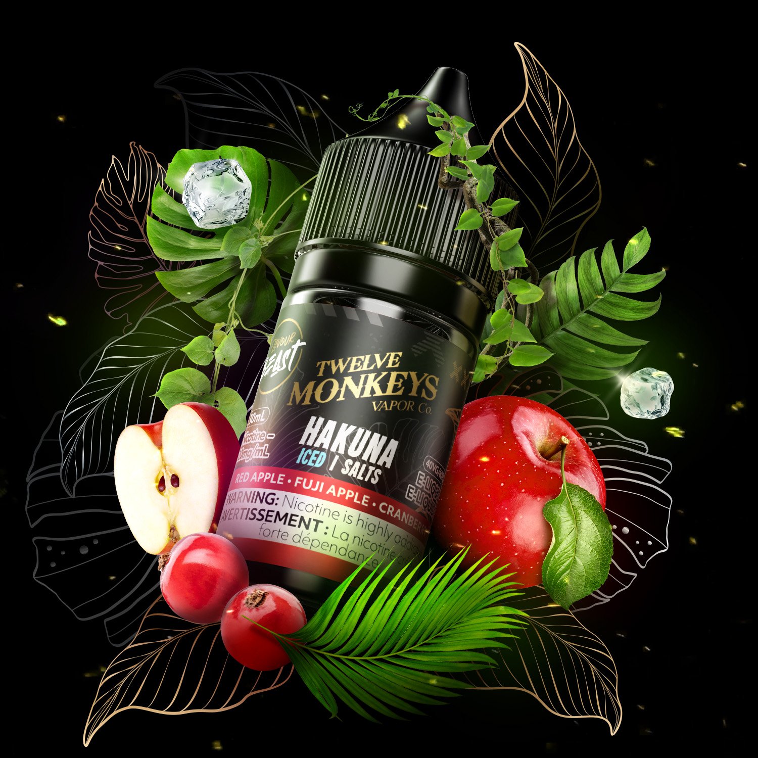 Flavour Beast x 12 Monkeys E-Liquid - Hakuna (ICED) 20mg/30mL