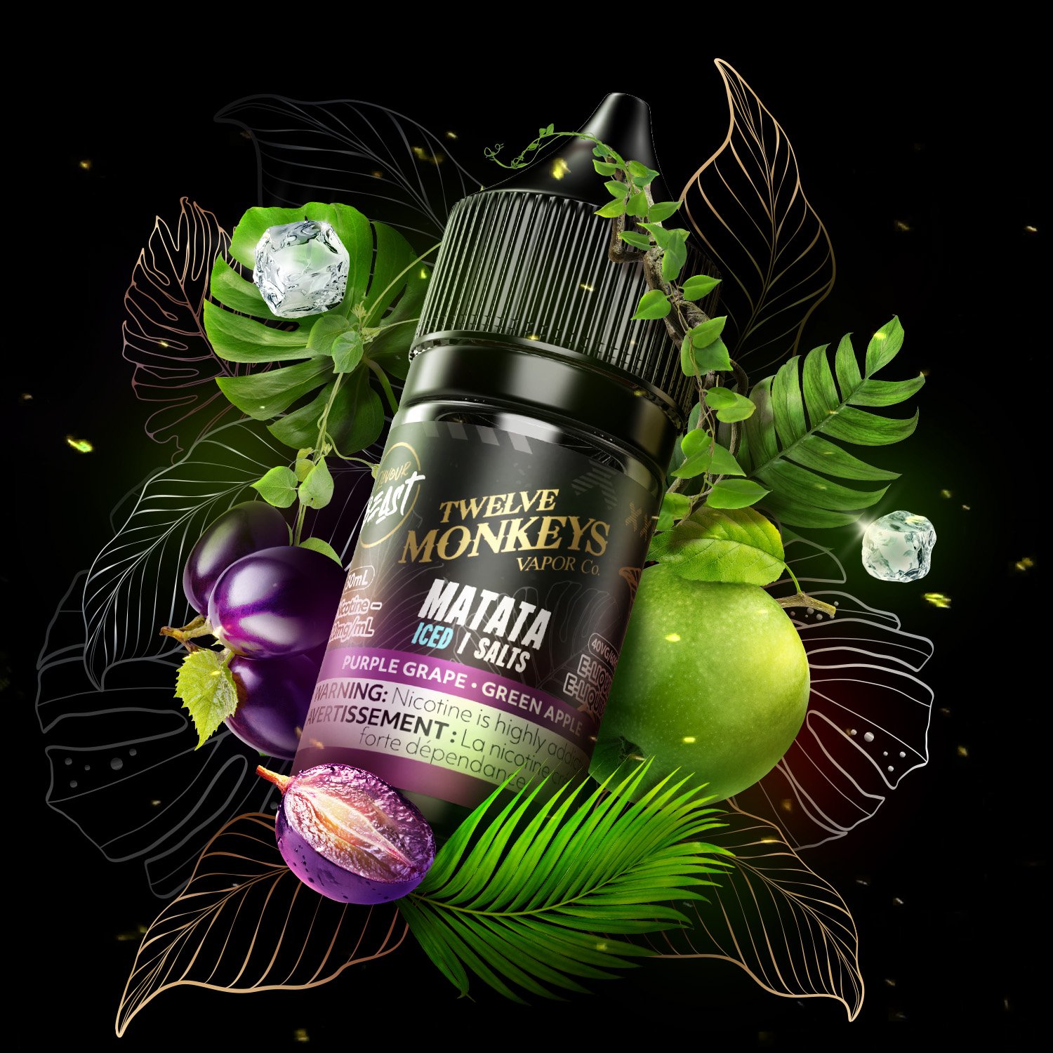 Flavour Beast x 12 Monkeys E-Liquid - Matata (ICED) 20mg/30mL